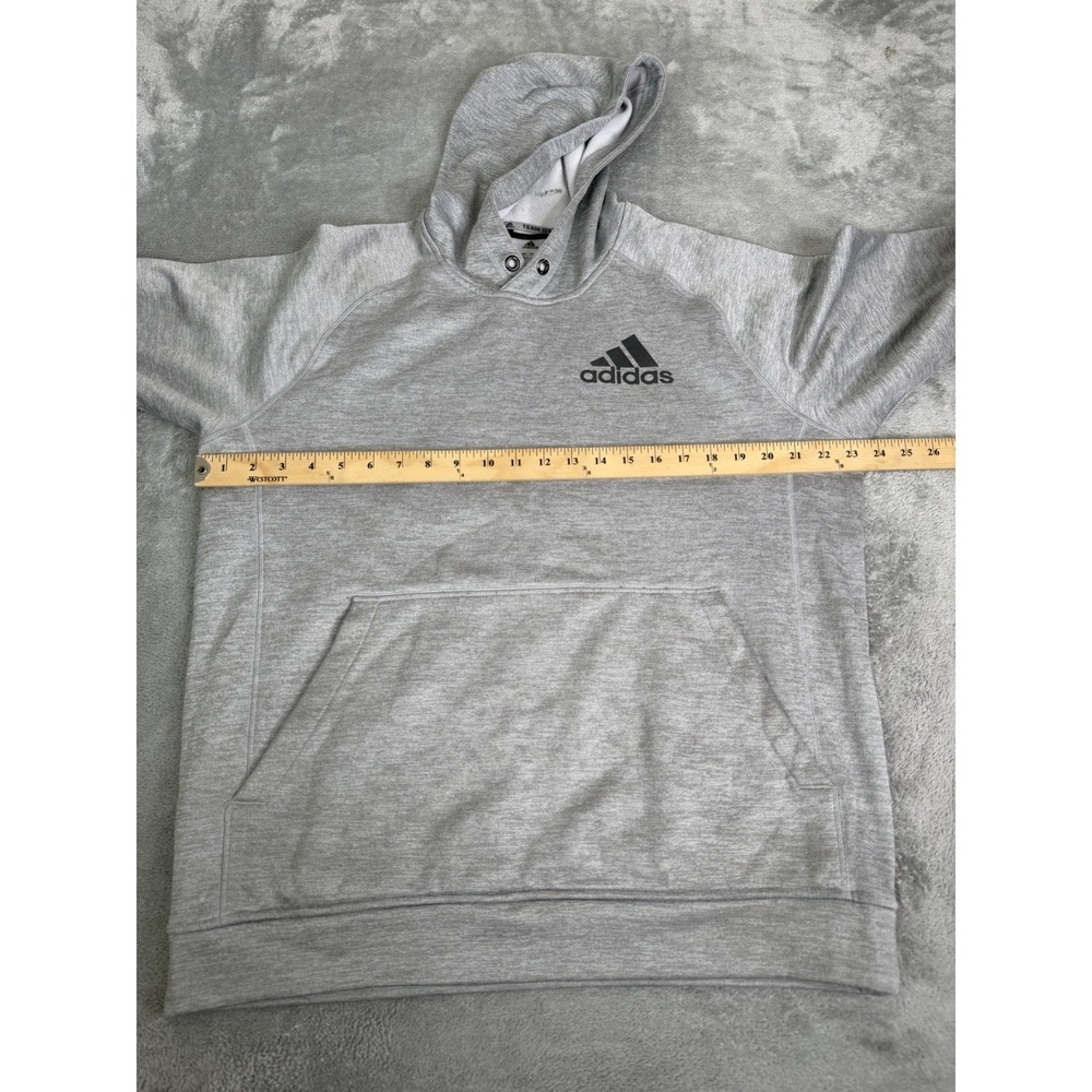 Adidas Climawarm Pullover Hoodie Men's Size Large Gray - Picture 7 of 10